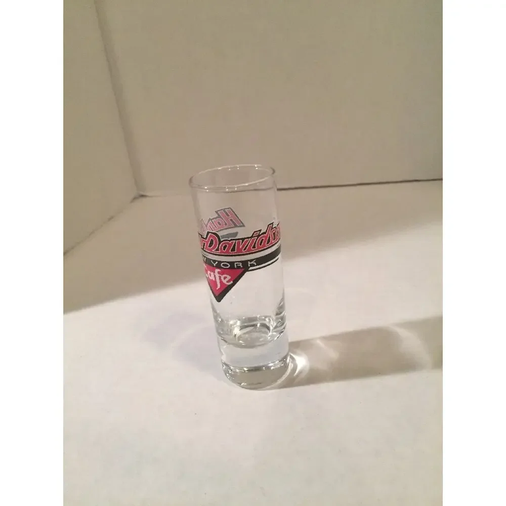 Harley Davidson New York Cafe double shot glass vintage collectible 4